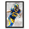 Clay Matthews Celebrity Sports Art Poster School Dining Room Decoration 3 Canvas Wall Art Poster Decor Gift