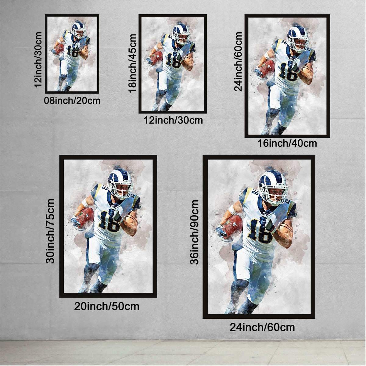 Cooper Kupp Celebrity Sports Art Poster School Dining Room Decoration 7 Canvas Wall Art Poster Decor Gift