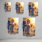 Chris Harris Art Sports Decorative Poster School Dormitory 5 Canvas Wall Art Poster Decor Gift