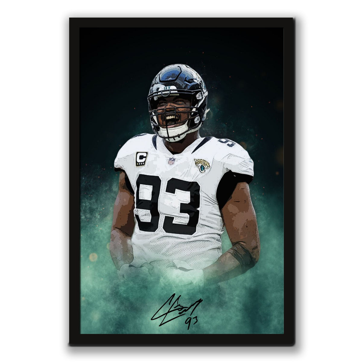 Calais Campbell Celebrity Sports Art Poster School Dining Room Decoration 7 Canvas Wall Art Poster Decor Gift