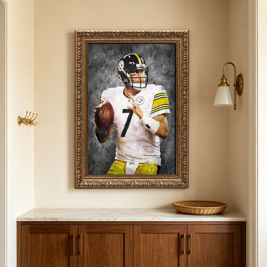 Ben Roethlisberger Celebrity Sports Art Poster School Dining Room Decoration 7 Canvas Wall Art Poster Decor Gift
