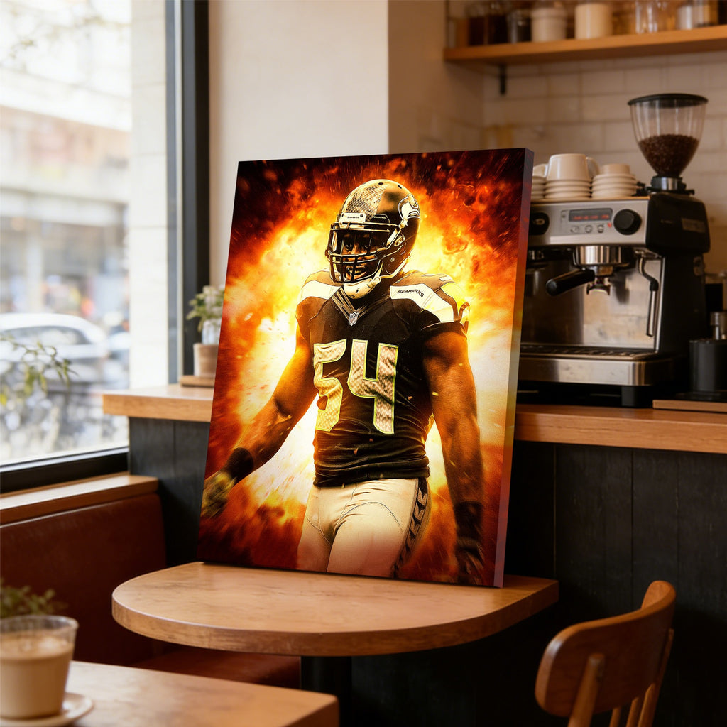 Bobby Wagner Art Sports Decorative Poster School Dormitory 9 Canvas Wall Art Poster Decor Gift