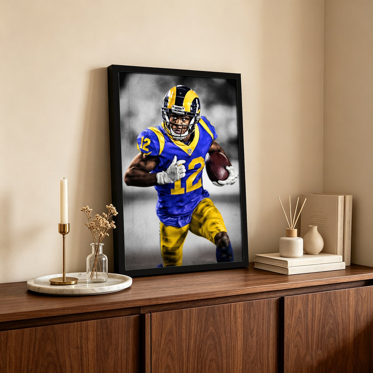 Brandin Cooks Art Sports Decorative Poster School Dormitory 5 Canvas Wall Art Poster Decor Gift