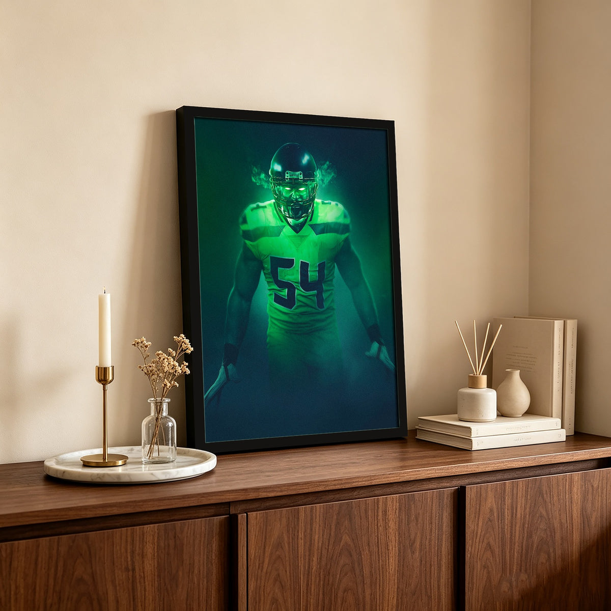 Bobby Wagner Art Sports Decorative Poster School Dormitory 6 Canvas Wall Art Poster Decor Gift