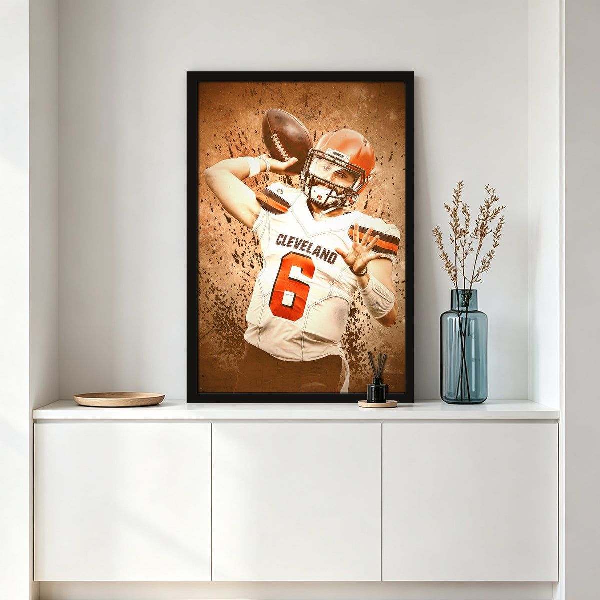 Baker Mayfield Sports Celebrity Art Deco Poster 11 Canvas Wall Art Poster Decor Gift