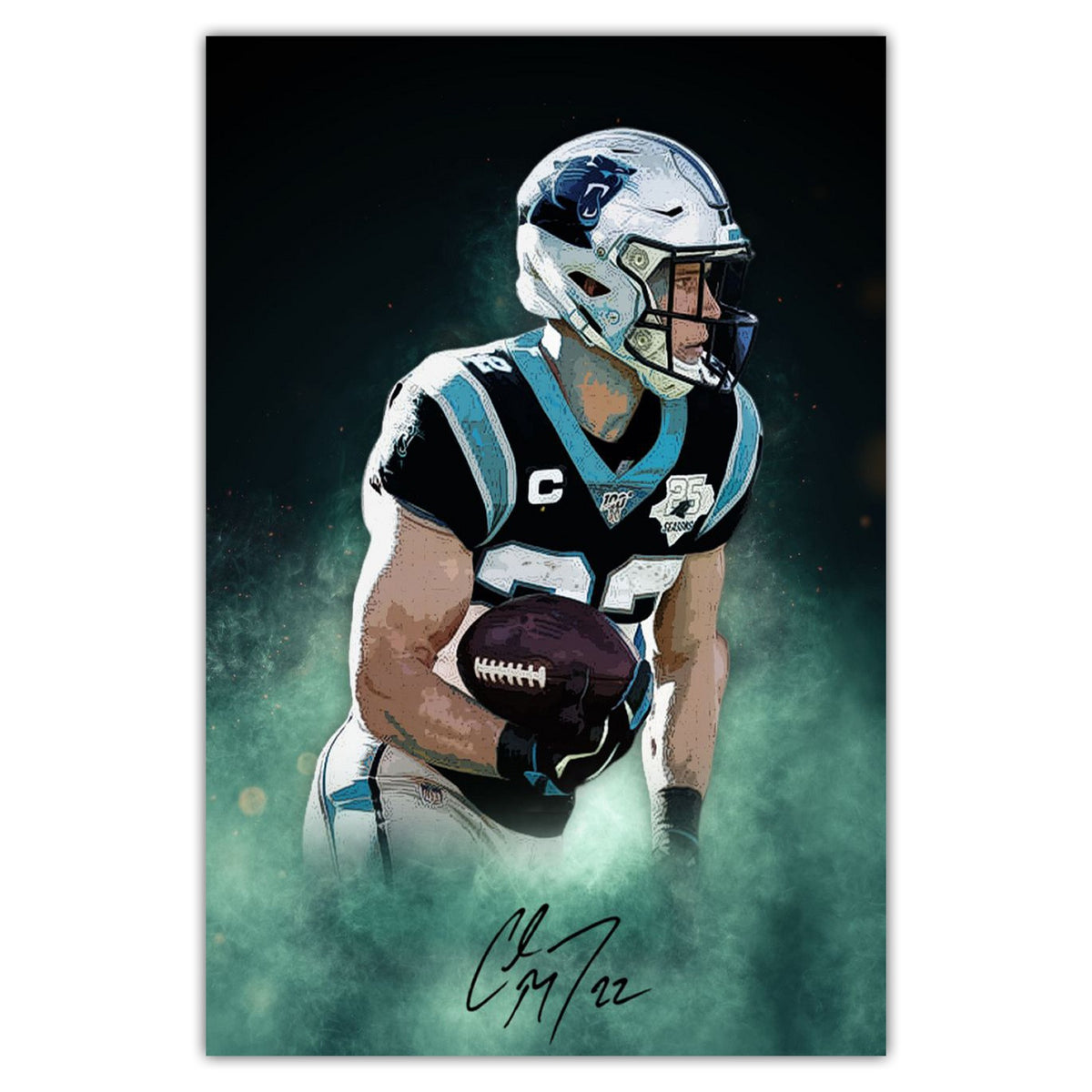 Christian McCaffrey Celebrity Sports Art Poster School Dining Room Decoration 4 Canvas Wall Art Poster Decor Gift
