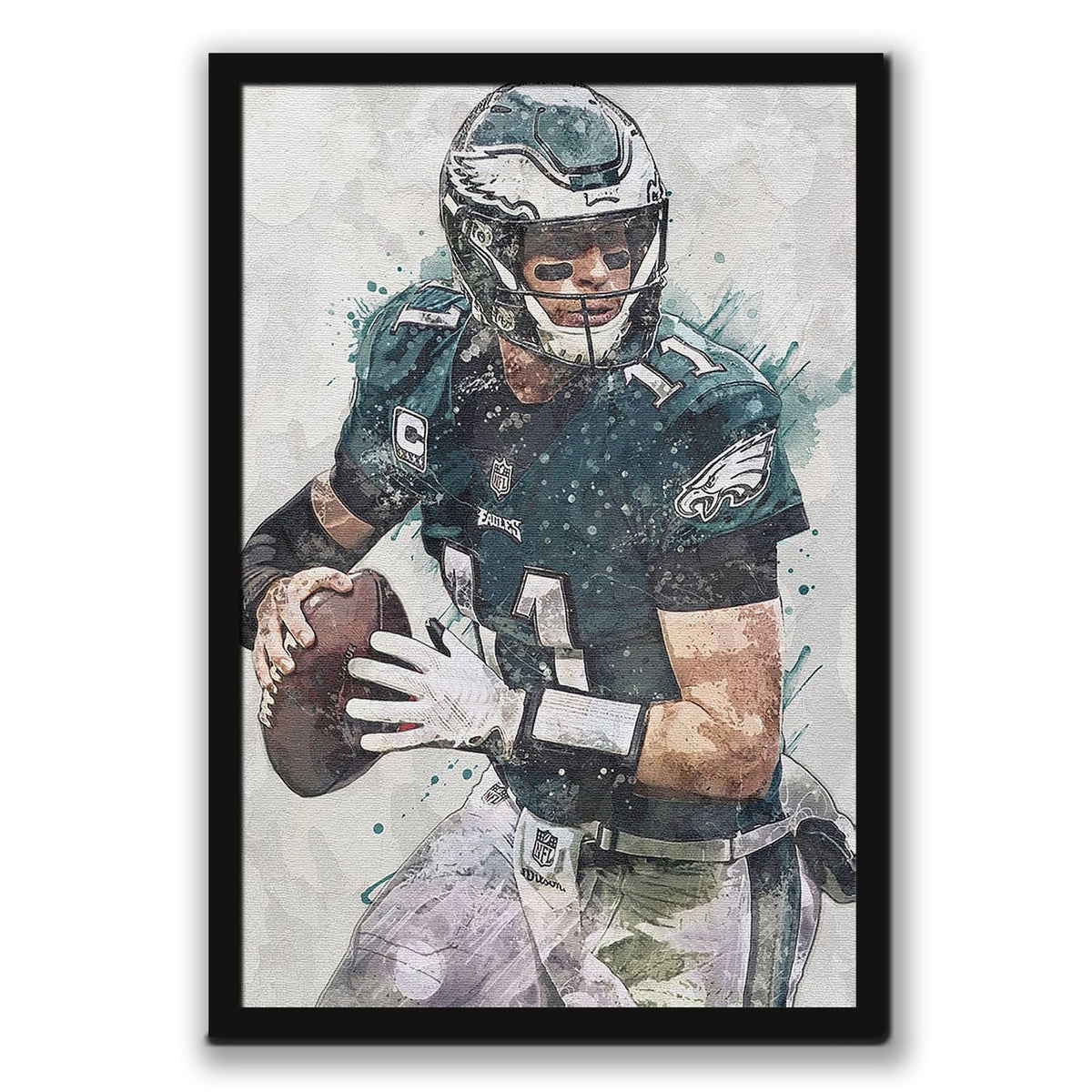 Carson Wentz Celebrity Sports Art Poster School Dining Room Decoration 8 Canvas Wall Art Poster Decor Gift