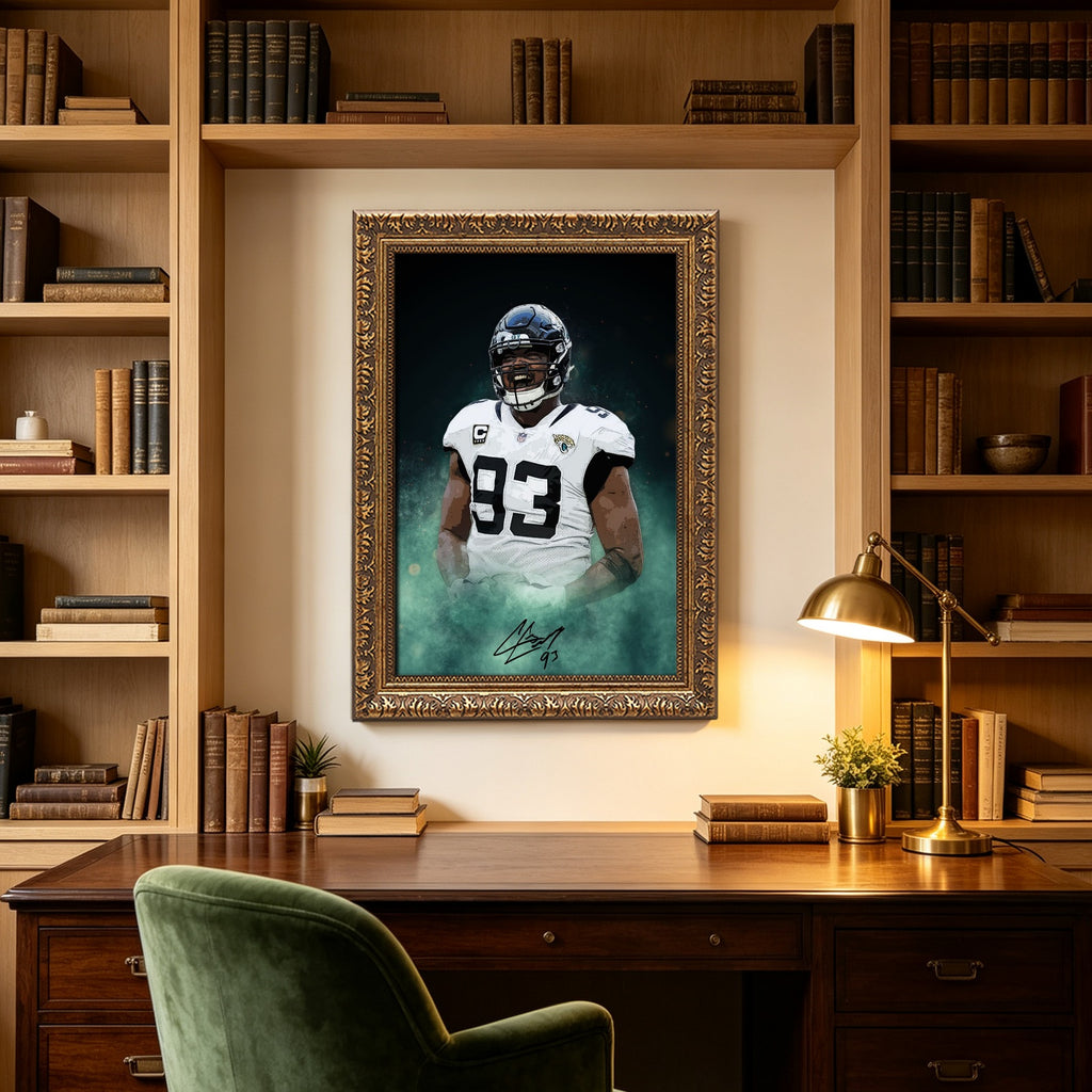Calais Campbell Celebrity Sports Art Poster School Dining Room Decoration 7 Canvas Wall Art Poster Decor Gift