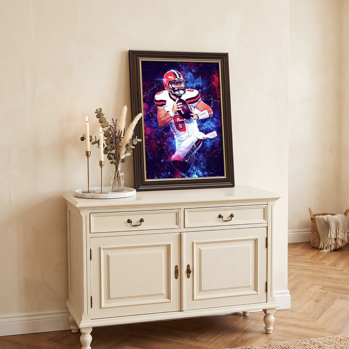 Baker Mayfield Sports Celebrity Art Deco Poster 1 Canvas Wall Art Poster Decor Gift