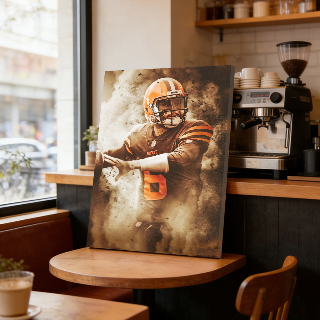 Baker Mayfield Art Sports Decorative Poster School Dormitory 3 Canvas Wall Art Poster Decor Gift