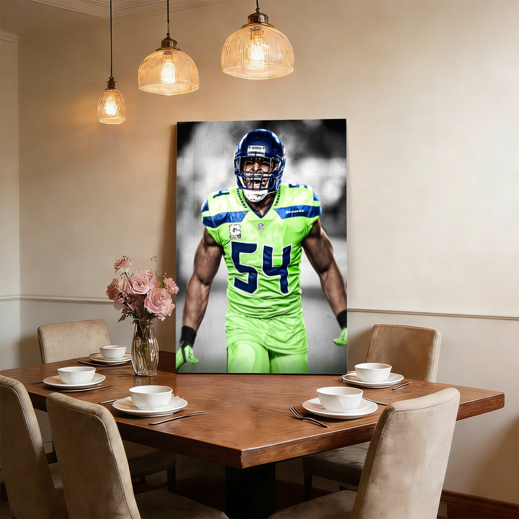 Bobby Wagner Art Sports Decorative Poster School Dormitory 7 Canvas Wall Art Poster Decor Gift