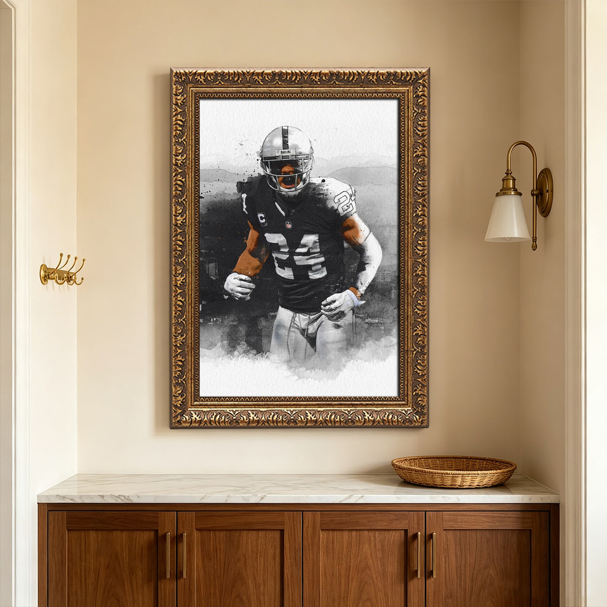 Charles Woodson Art Sports Decorative Poster School Dormitory 2 Canvas Wall Art Poster Decor Gift