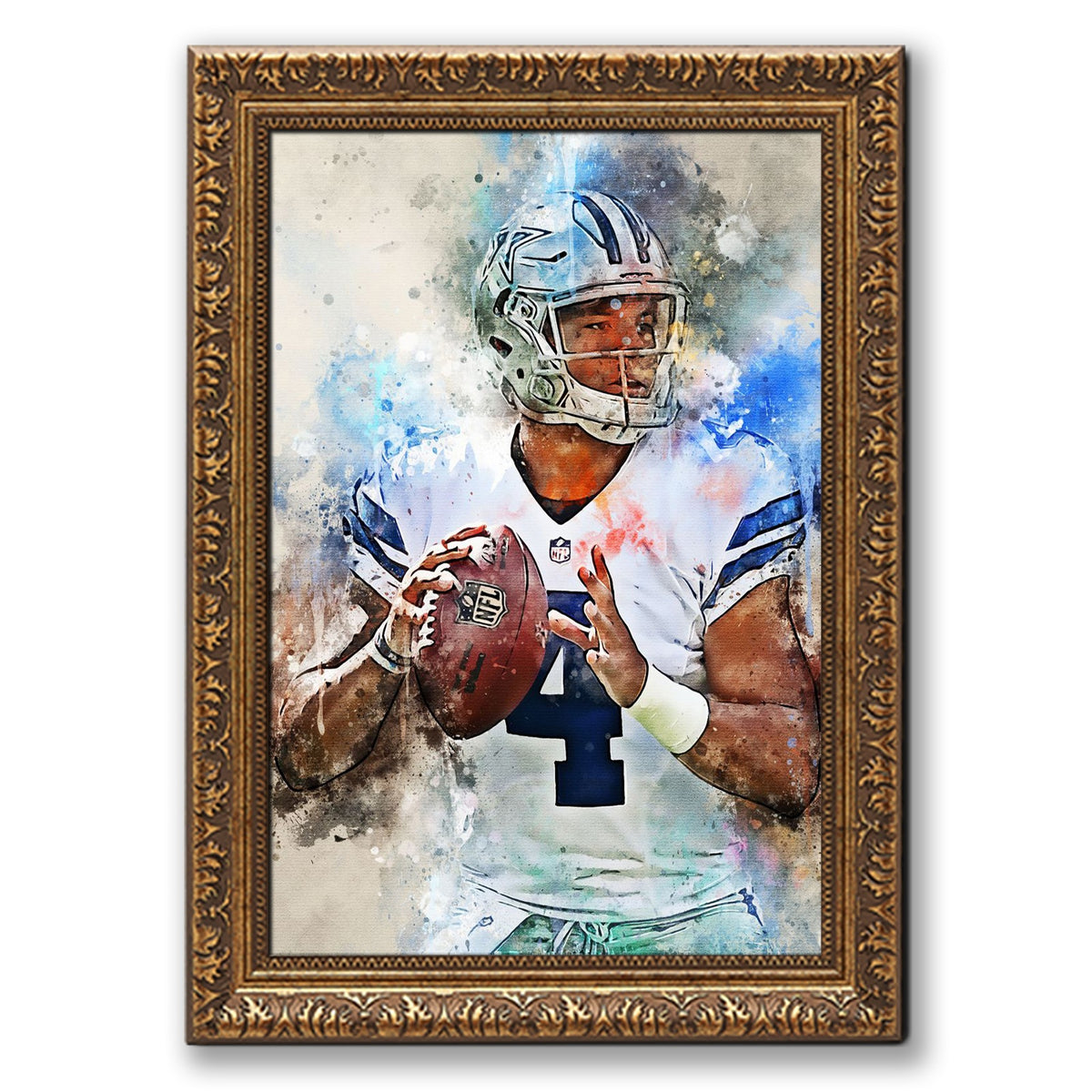 Dak Prescott Celebrity Sports Art Poster School Dining Room Decoration 5 Canvas Wall Art Poster Decor Gift