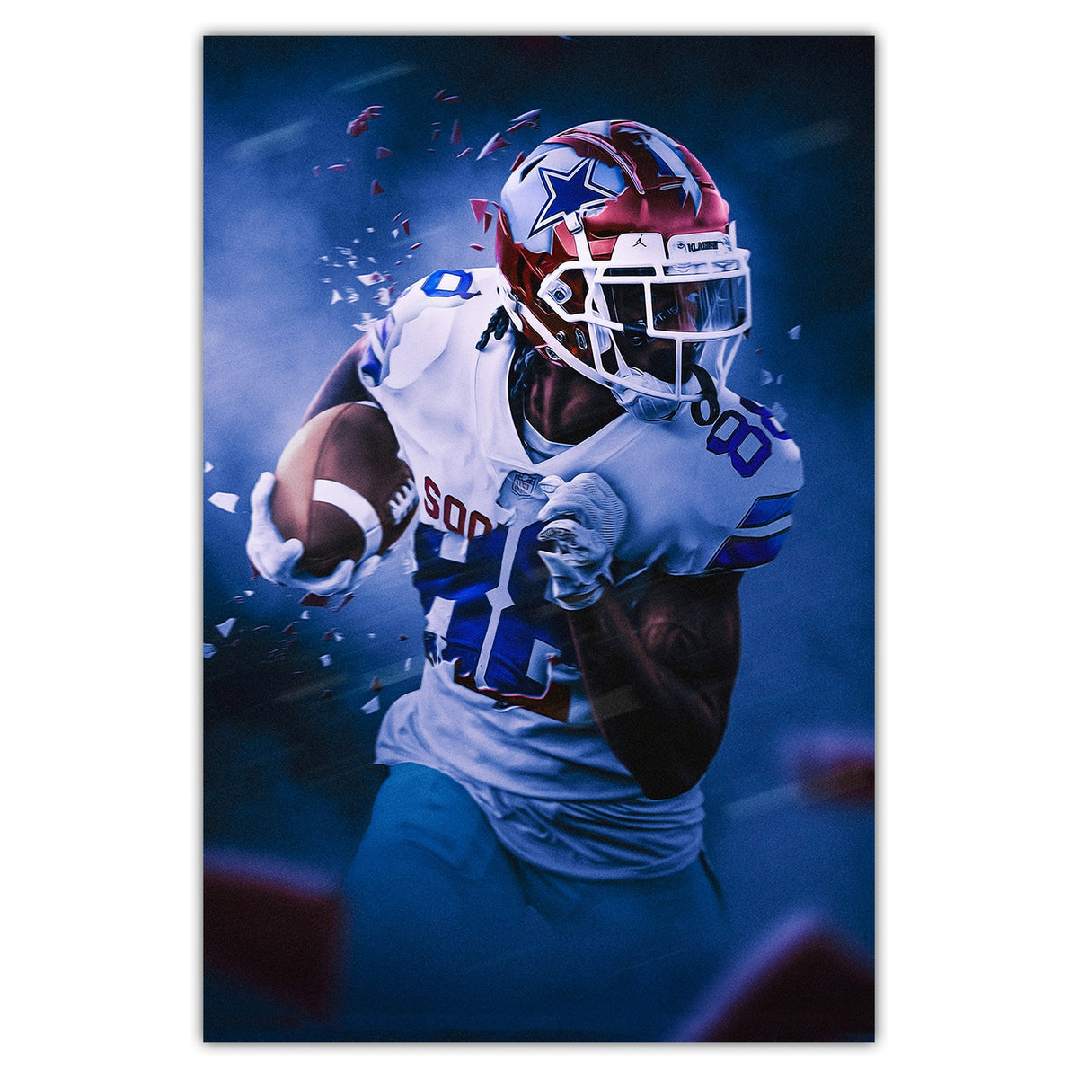 CeeDee Lamb Art Sports Decorative Poster School Dormitory 3 Canvas Wall Art Poster Decor Gift