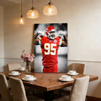 Chris Jones Art Sports Decorative Poster School Dormitory 7 Canvas Wall Art Poster Decor Gift