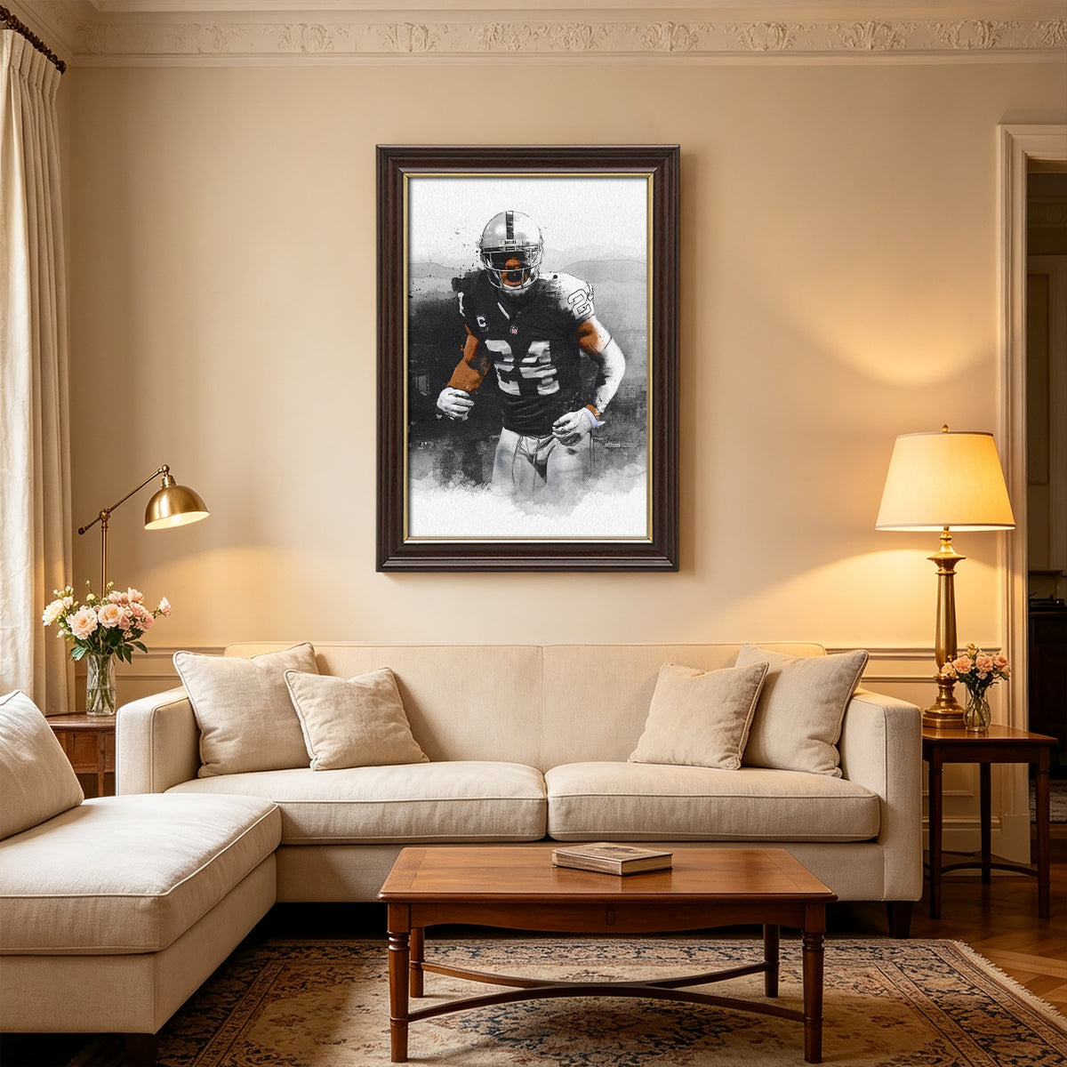 Charles Woodson Art Sports Decorative Poster School Dormitory 2 Canvas Wall Art Poster Decor Gift
