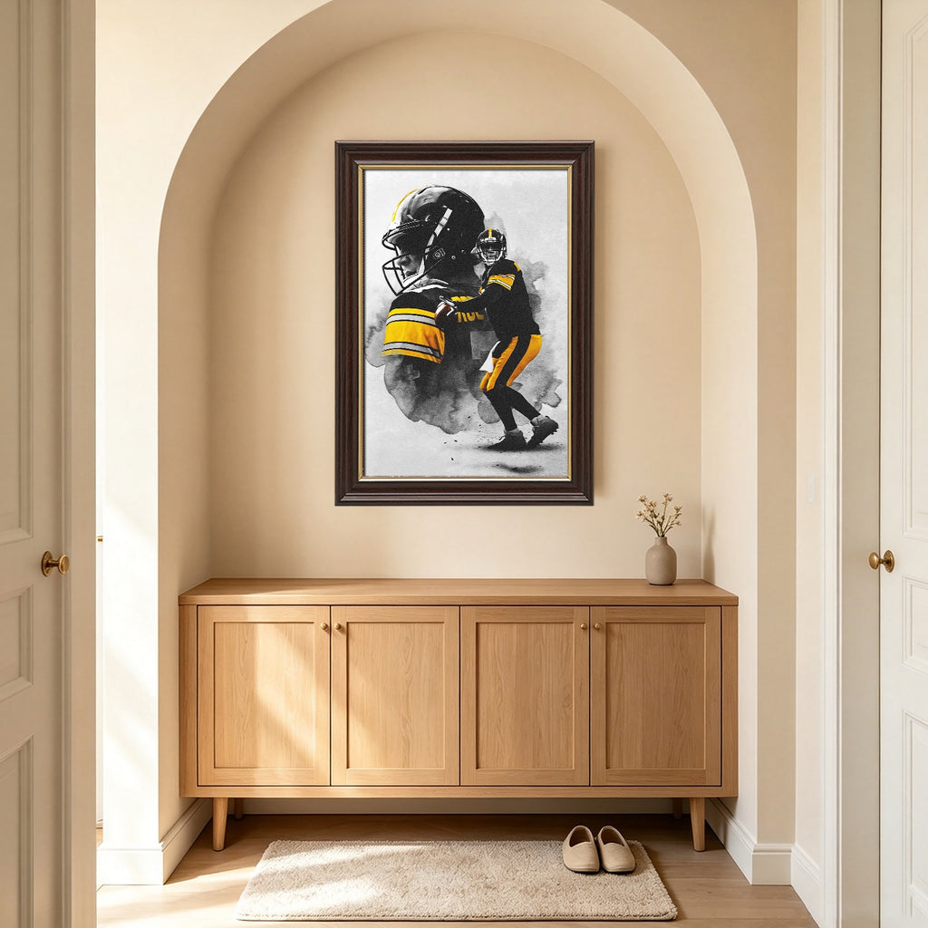 Ben Roethlisberger Art Sports Decorative Poster School Dormitory 4 Canvas Wall Art Poster Decor Gift