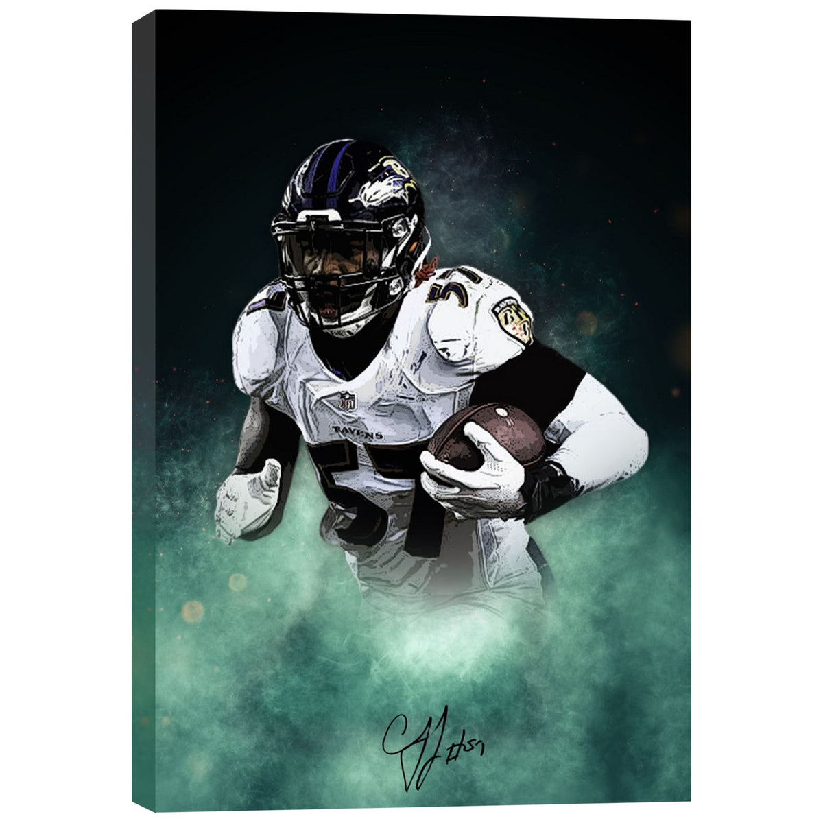 CJ Mosley Celebrity Sports Art Poster School Dining Room Decoration 8 Canvas Wall Art Poster Decor Gift