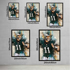 Carson Wentz Celebrity Sports Art Poster School Dining Room Decoration 2 Canvas Wall Art Poster Decor Gift