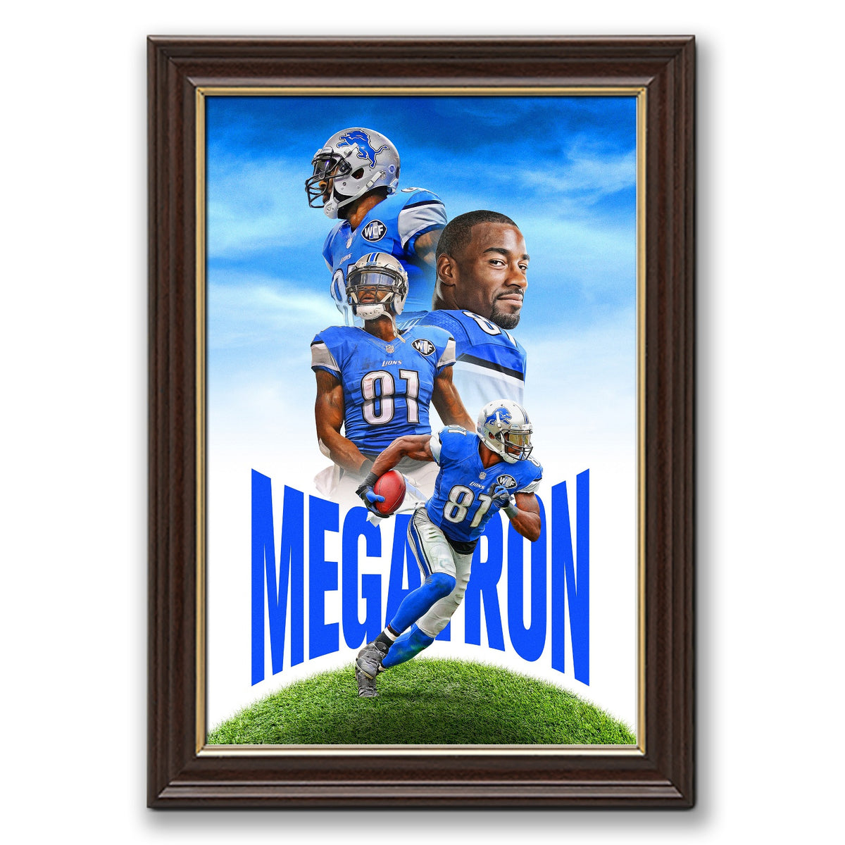 Calvin Johnson Celebrity Sports Art Poster School Dining Room Decoration 6 Canvas Wall Art Poster Decor Gift