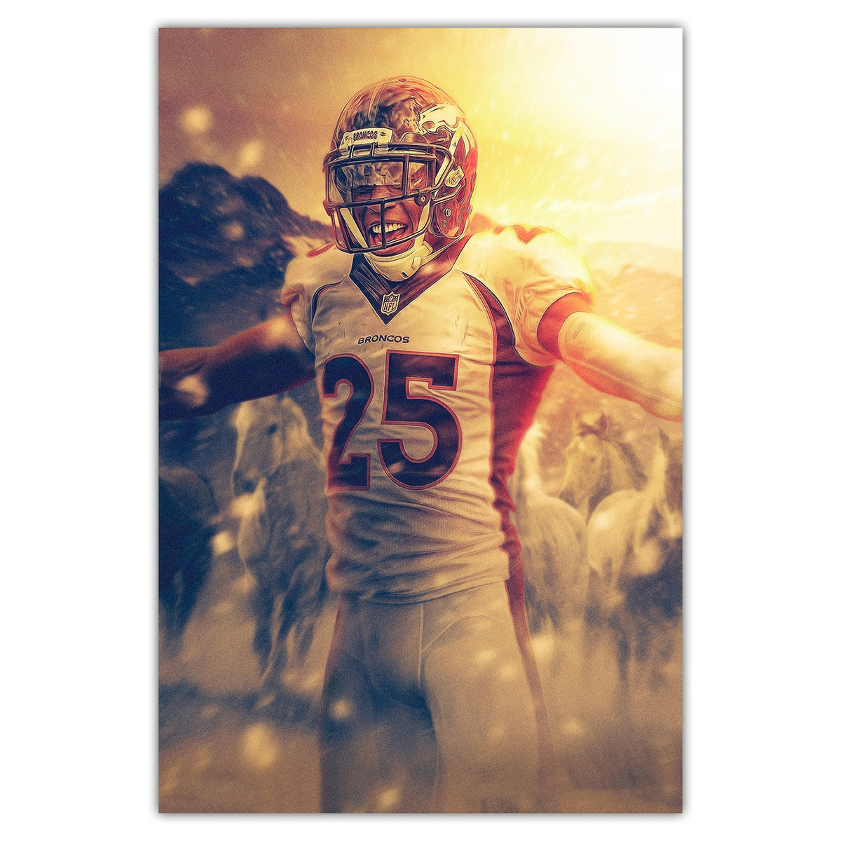 Chris Harris Art Sports Decorative Poster School Dormitory 5 Canvas Wall Art Poster Decor Gift