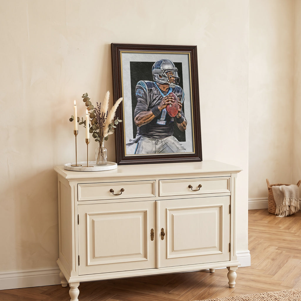 Cam Newton Sports Celebrity Art Deco Poster 6 Canvas Wall Art Poster Decor Gift
