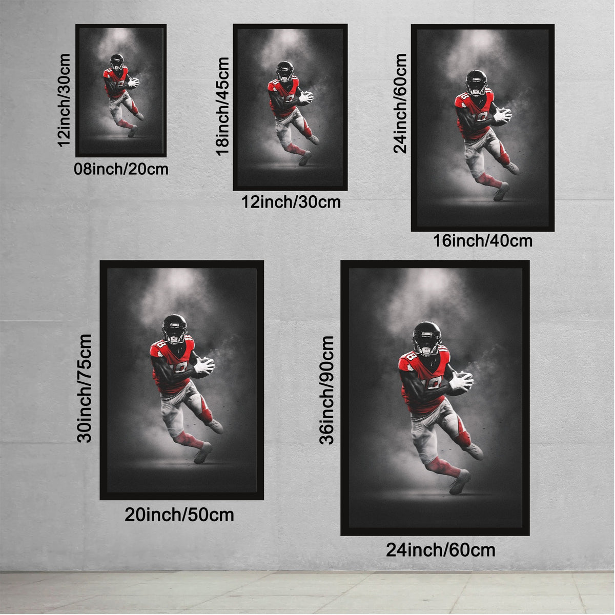 Calvin Ridley Art Sports Decorative Poster School Dormitory 6 Canvas Wall Art Poster Decor Gift
