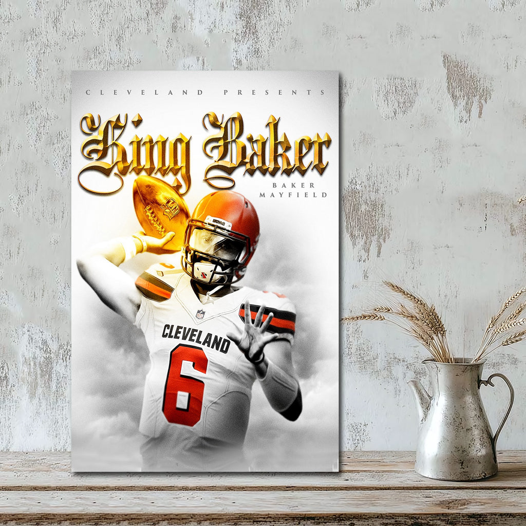 Baker Mayfield Celebrity Sports Art Poster School Dining Room Decoration 4 Canvas Wall Art Poster Decor Gift