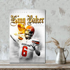 Baker Mayfield Celebrity Sports Art Poster School Dining Room Decoration 4 Canvas Wall Art Poster Decor Gift