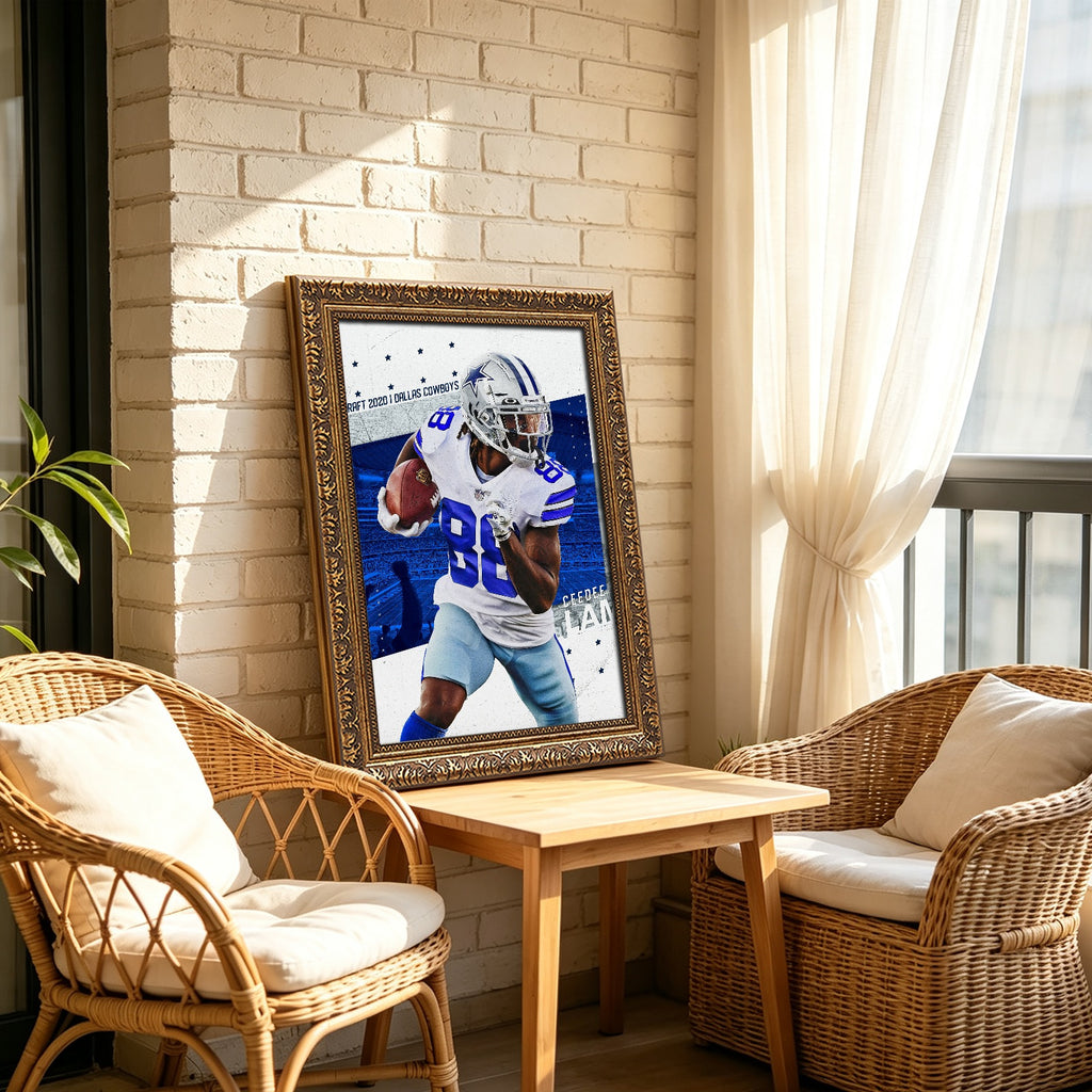 CeeDee Lamb Celebrity Sports Art Poster School Dining Room Decoration 8 Canvas Wall Art Poster Decor Gift