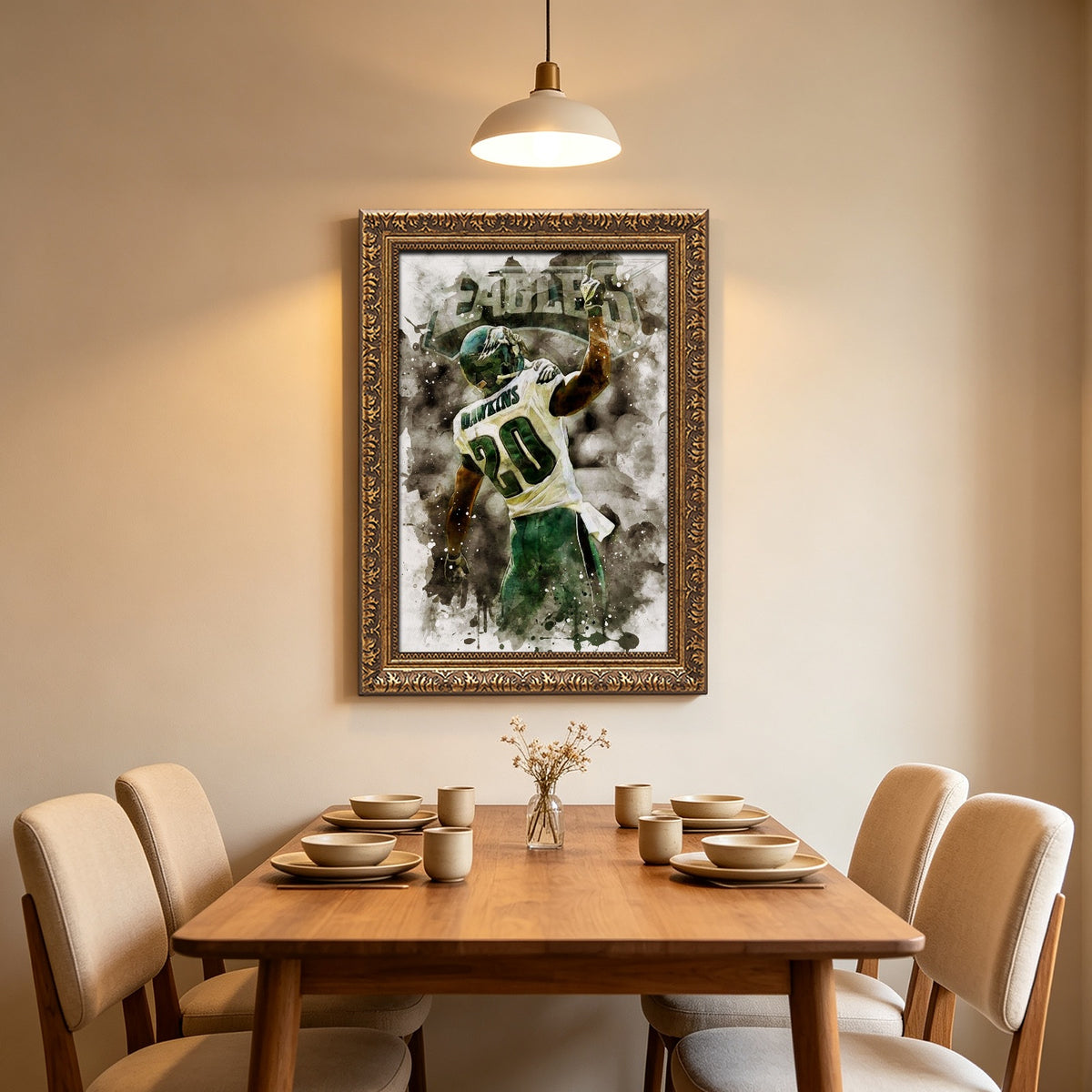 Brian Dawkins Art Poster 10 Canvas Wall Art Poster Decor Gift