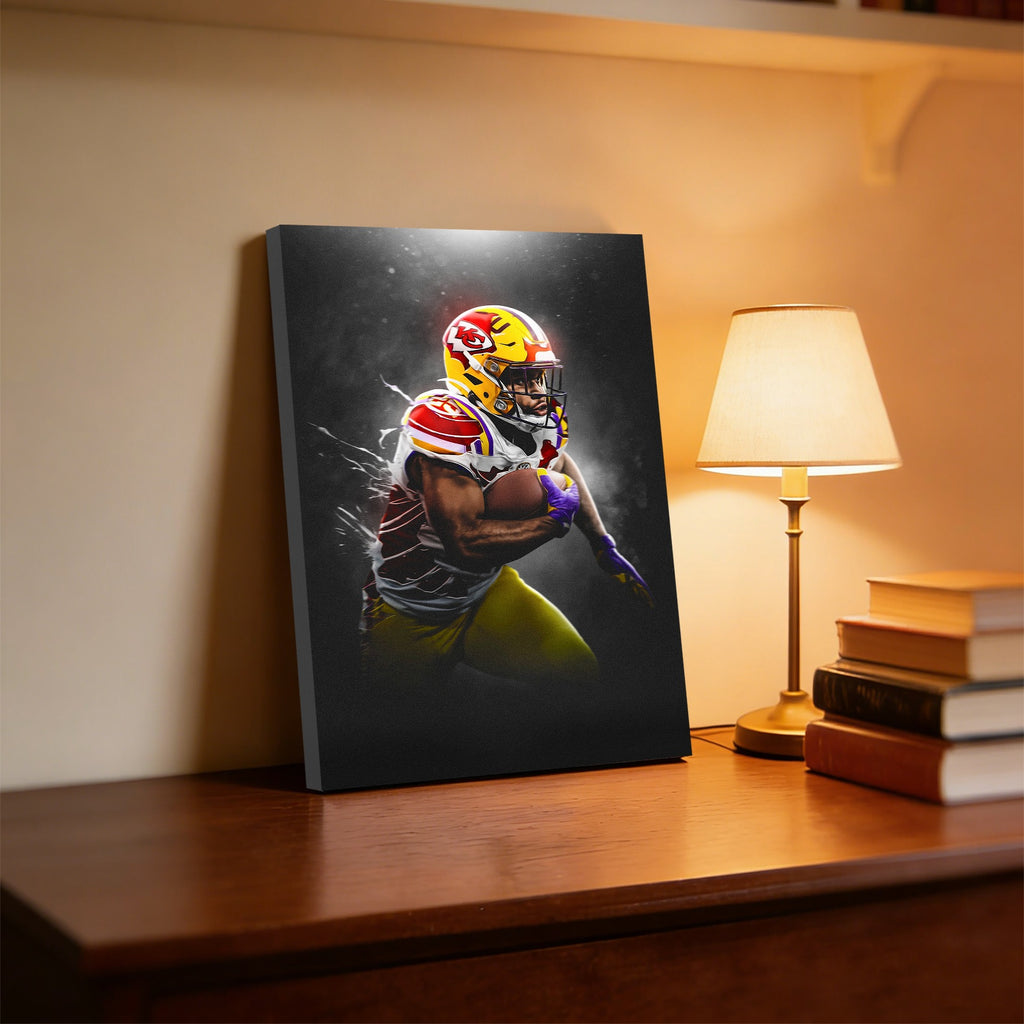Clyde Edwards Helaire Art Sports Decorative Poster School Dormitory 3 Canvas Wall Art Poster Decor Gift