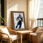 Chris Carson Celebrity Sports Art Poster School Dining Room Decoration 6 Canvas Wall Art Poster Decor Gift