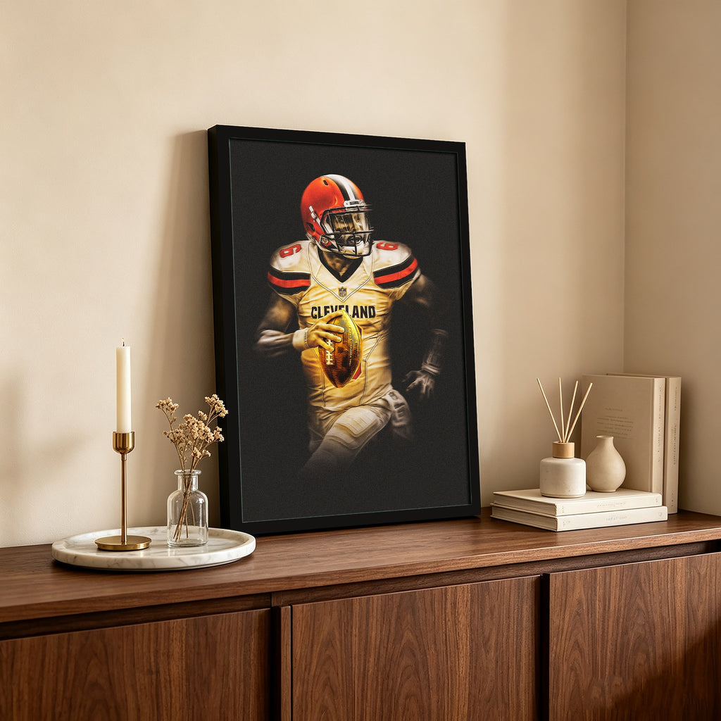 Baker Mayfield Art Sports Decorative Poster School Dormitory 1 Canvas Wall Art Poster Decor Gift