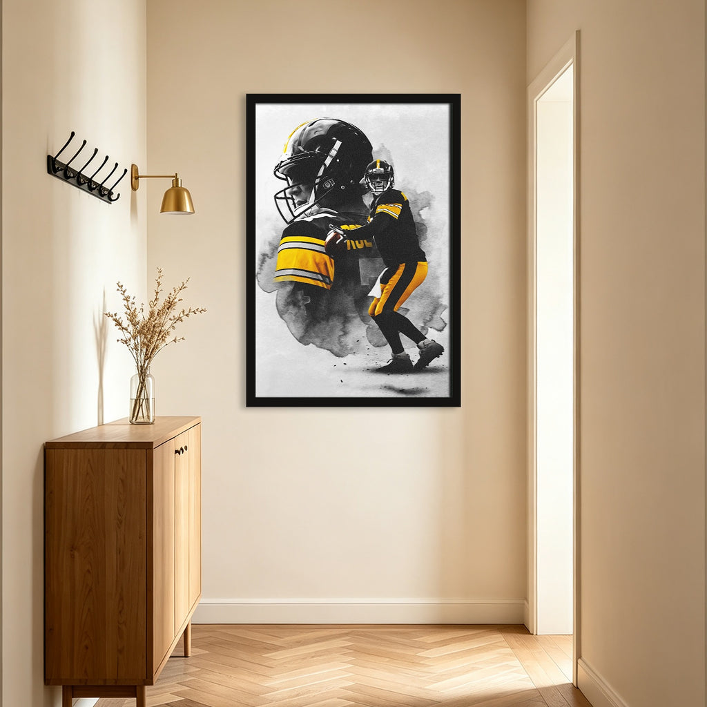 Ben Roethlisberger Art Sports Decorative Poster School Dormitory 4 Canvas Wall Art Poster Decor Gift