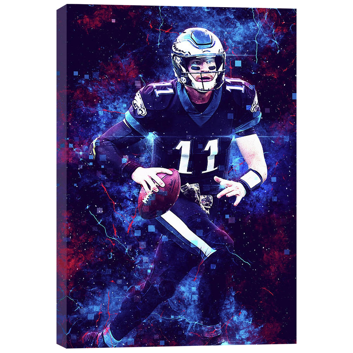 Carson Wentz Sports Celebrity Art Deco Poster 3 Canvas Wall Art Poster Decor Gift