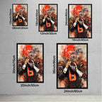 Baker Mayfield Celebrity Sports Art Poster School Dining Room Decoration 3 Canvas Wall Art Poster Decor Gift