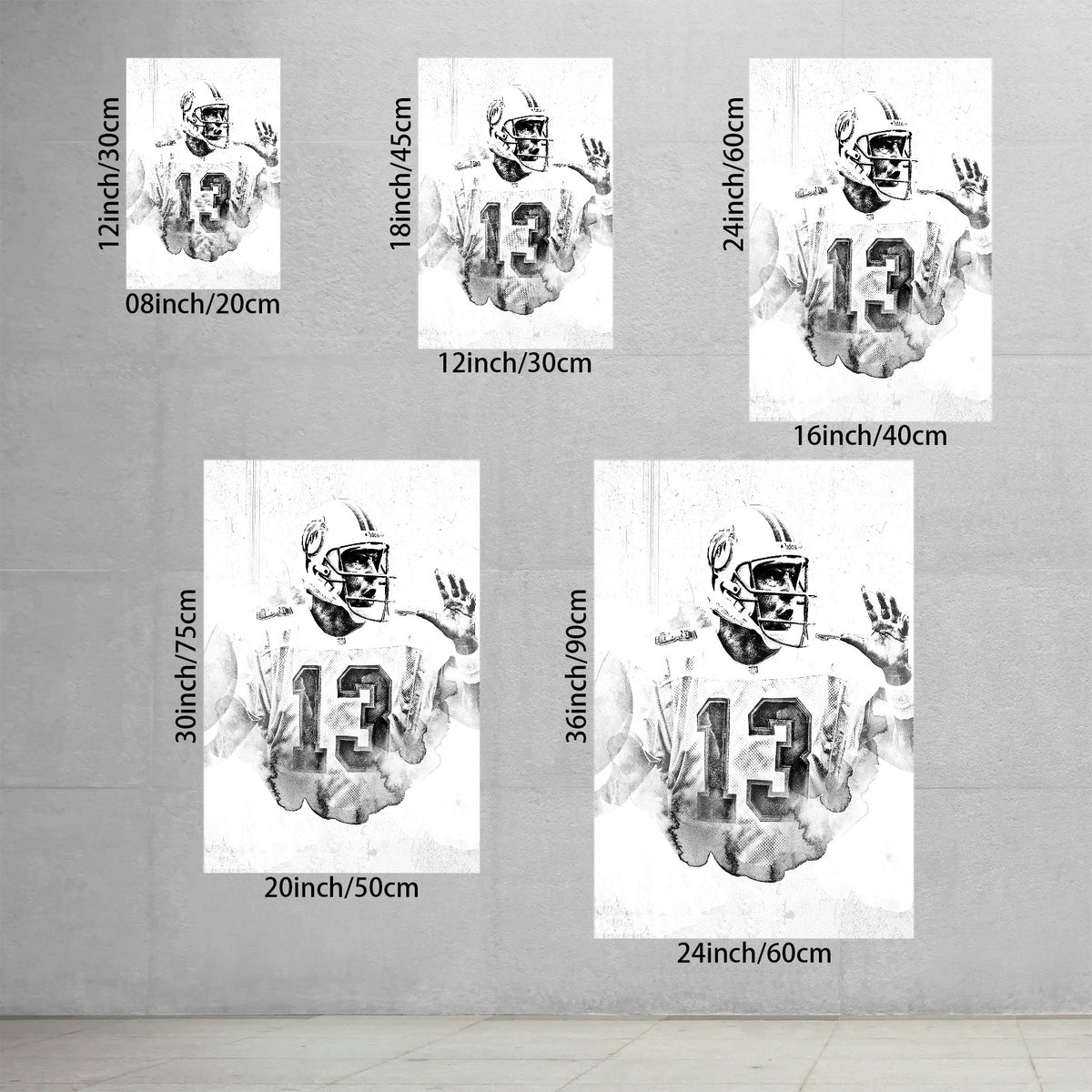 Dan Marino Art Sports Decorative Poster School Dormitory 2 Canvas Wall Art Poster Decor Gift