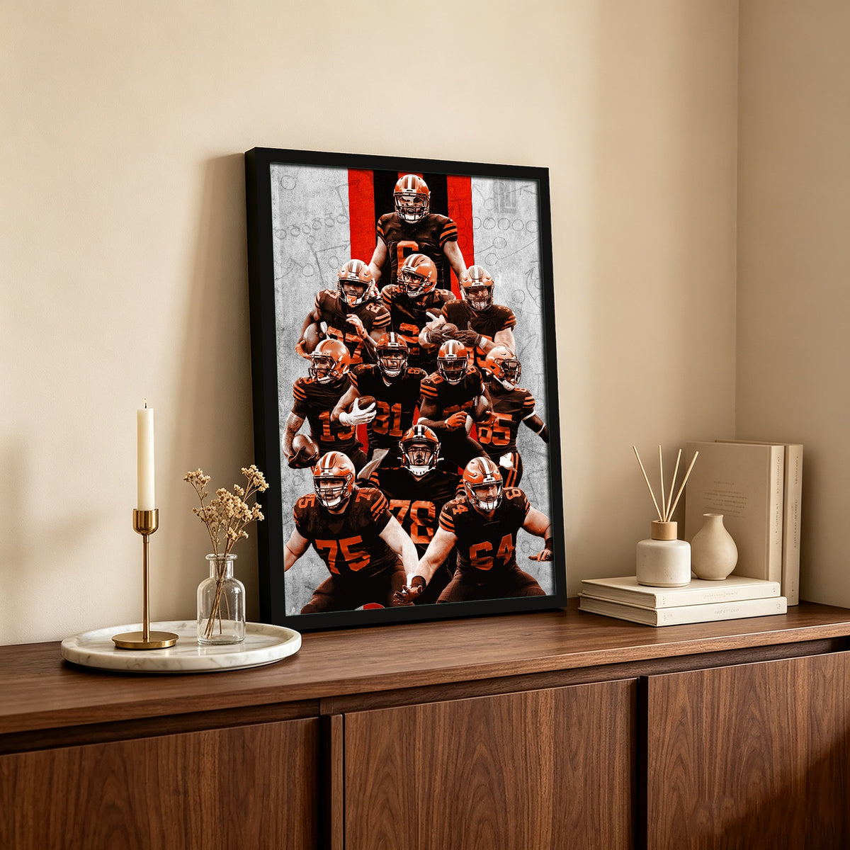 Baker Mayfield Sports Celebrity Art Deco Poster 9 Canvas Wall Art Poster Decor Gift
