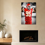 Chris Jones Art Sports Decorative Poster School Dormitory 7 Canvas Wall Art Poster Decor Gift