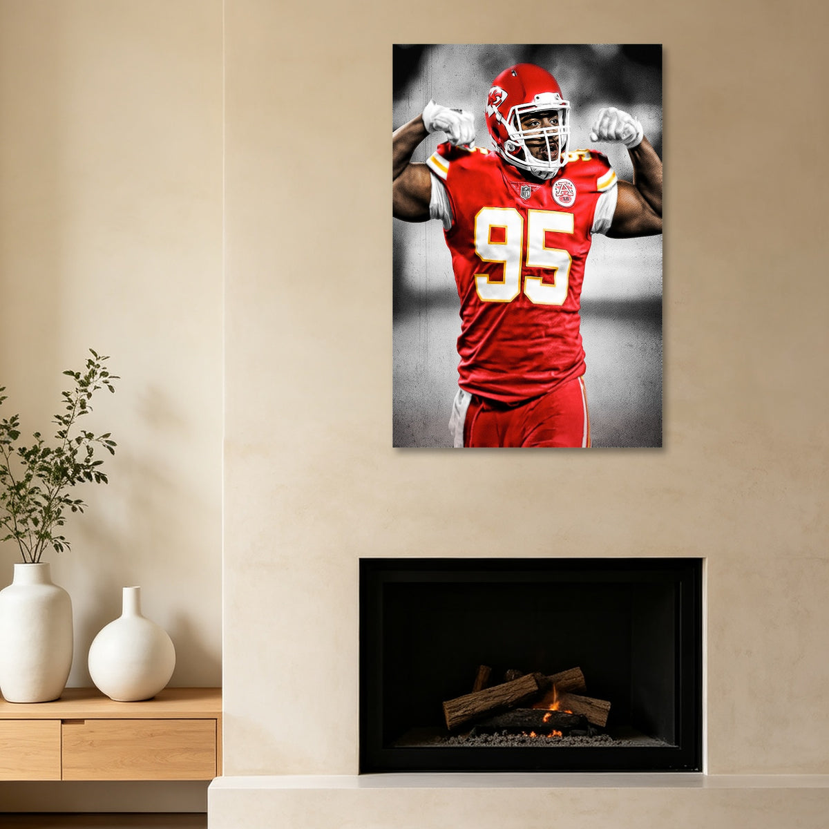 Chris Jones Art Sports Decorative Poster School Dormitory 7 Canvas Wall Art Poster Decor Gift