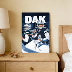Dak Prescott Sports Celebrity Art Deco Poster 6 Canvas Wall Art Poster Decor Gift