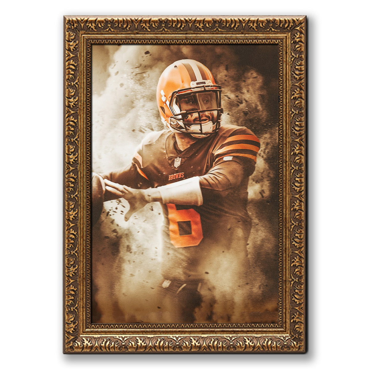 Baker Mayfield Art Sports Decorative Poster School Dormitory 3 Canvas Wall Art Poster Decor Gift
