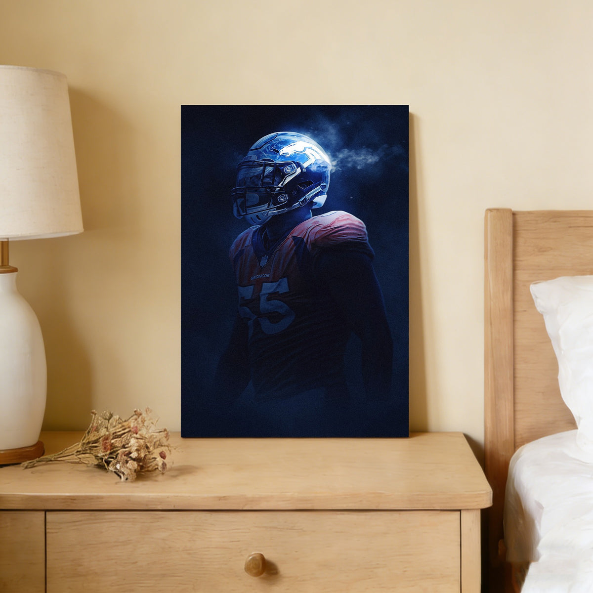 Bradley Chubb Art Sports Decorative Poster School Dormitory 8 Canvas Wall Art Poster Decor Gift