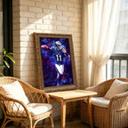 Carson Wentz Sports Celebrity Art Deco Poster 2 Canvas Wall Art Poster Decor Gift