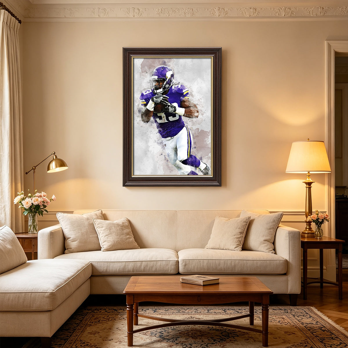 Dalvin Cook Celebrity Sports Art Poster School Dining Room Decoration 3 Canvas Wall Art Poster Decor Gift