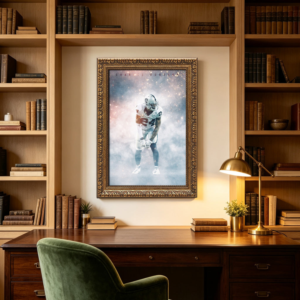 Charles Woodson Celebrity Sports Art Poster School Dining Room Decoration 3 Canvas Wall Art Poster Decor Gift