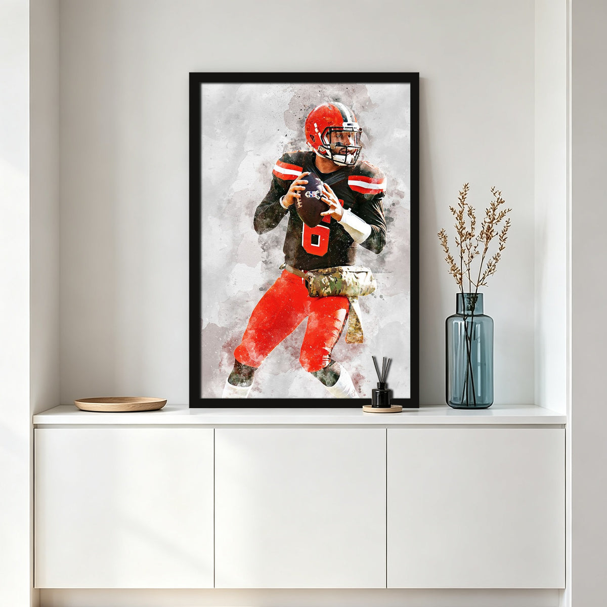 Baker Mayfield Celebrity Sports Art Poster School Dining Room Decoration 8 Canvas Wall Art Poster Decor Gift