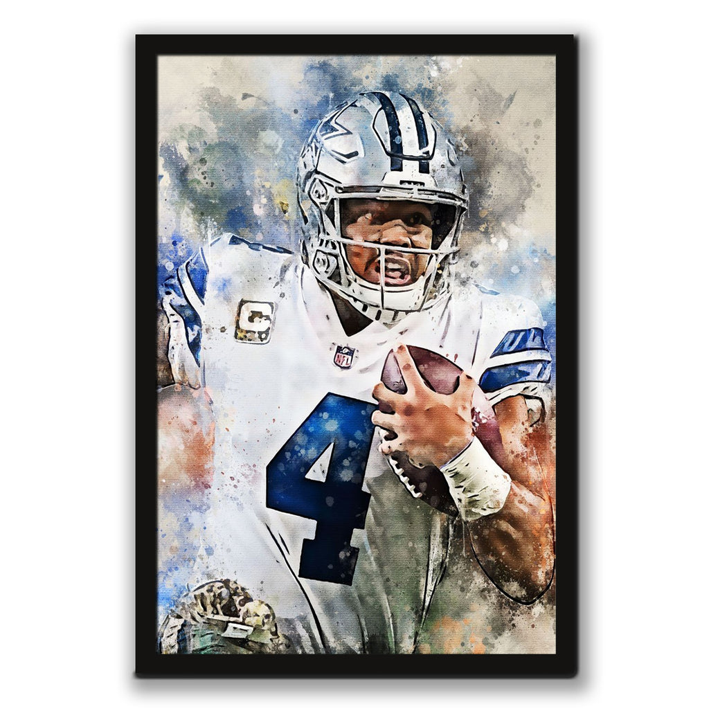 Dak Prescott Celebrity Sports Art Poster School Dining Room Decoration 0 Canvas Wall Art Poster Decor Gift