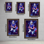 Dak Prescott Sports Celebrity Art Deco Poster 3 Canvas Wall Art Poster Decor Gift
